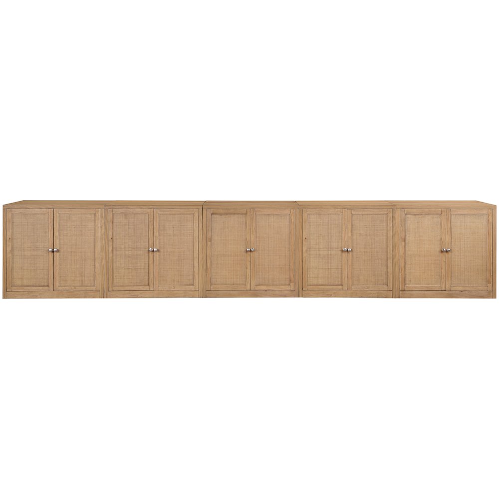 Vero Natural Solid Wood And Oak Veneer 5pc. Sideboard/Buffet. Picture 3