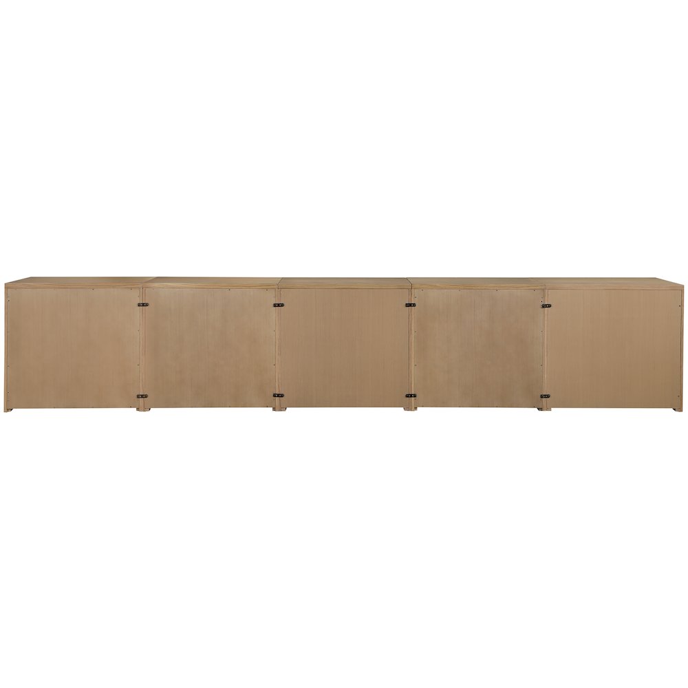 Vero Natural Solid Wood And Oak Veneer 5pc. Sideboard/Buffet. Picture 5