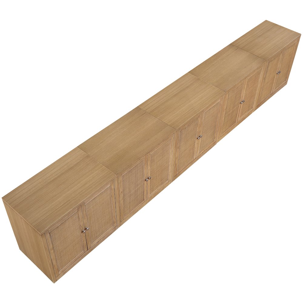 Vero Natural Solid Wood And Oak Veneer 5pc. Sideboard/Buffet. Picture 6