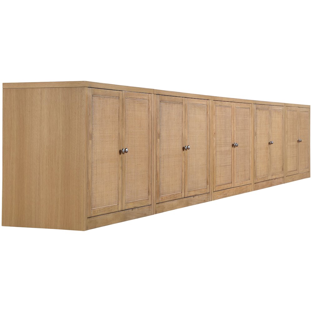 Vero Natural Solid Wood And Oak Veneer 5pc. Sideboard/Buffet. Picture 8