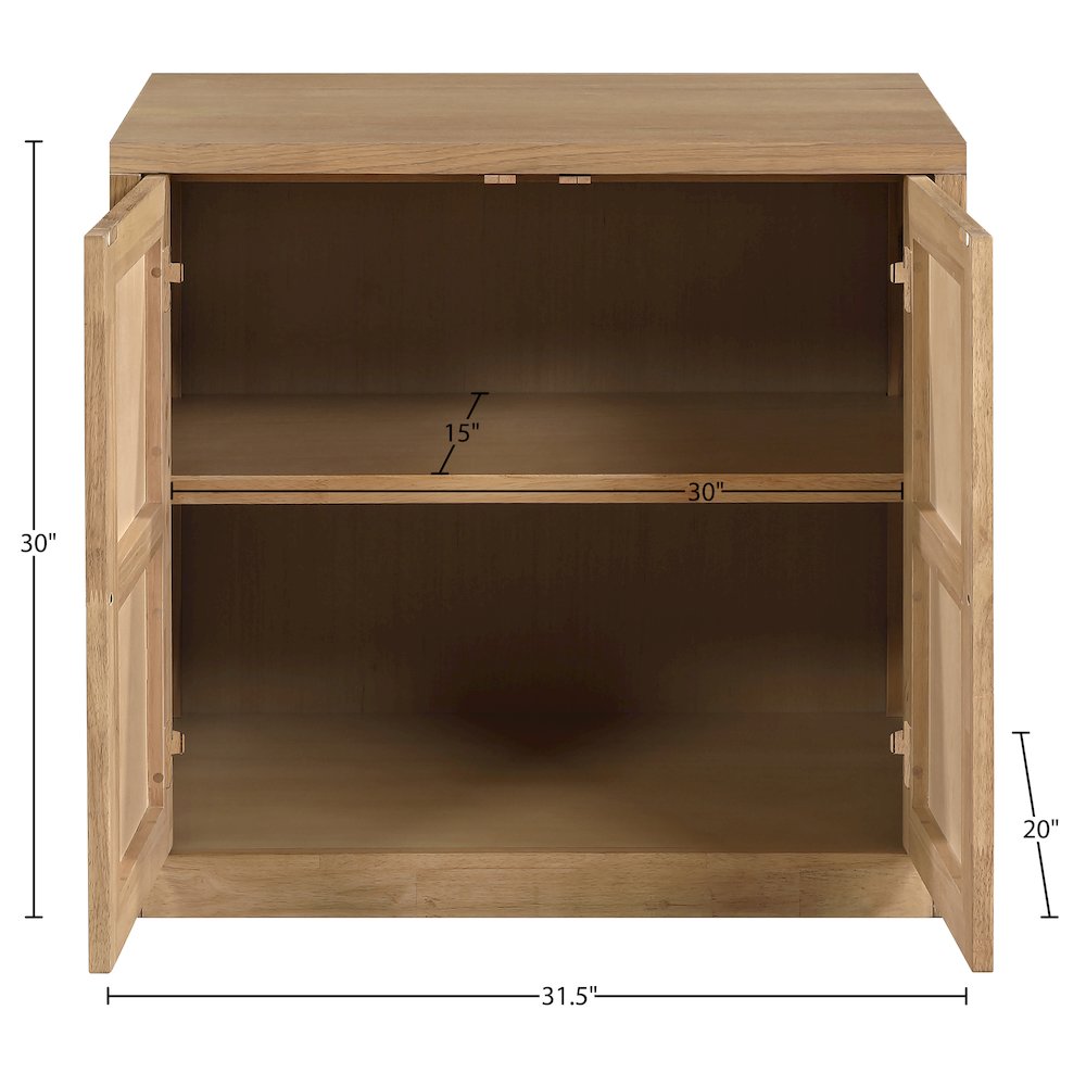 Vero Natural Solid Wood And Oak Veneer Sideboard/Buffet. Picture 12