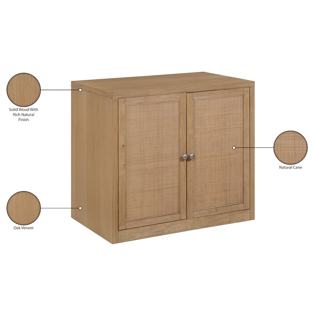 Vero Natural Solid Wood And Oak Veneer Sideboard/Buffet. Picture 13