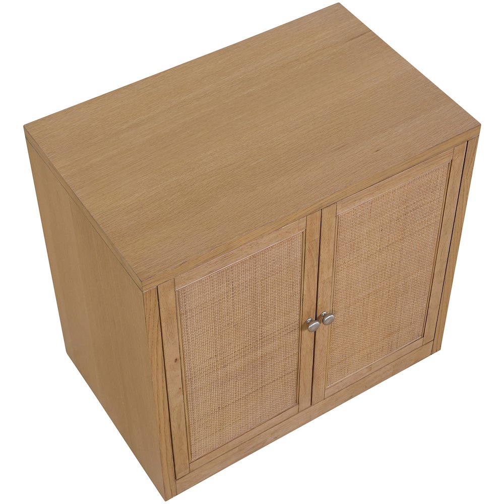 Vero Natural Solid Wood And Oak Veneer Sideboard/Buffet. Picture 6