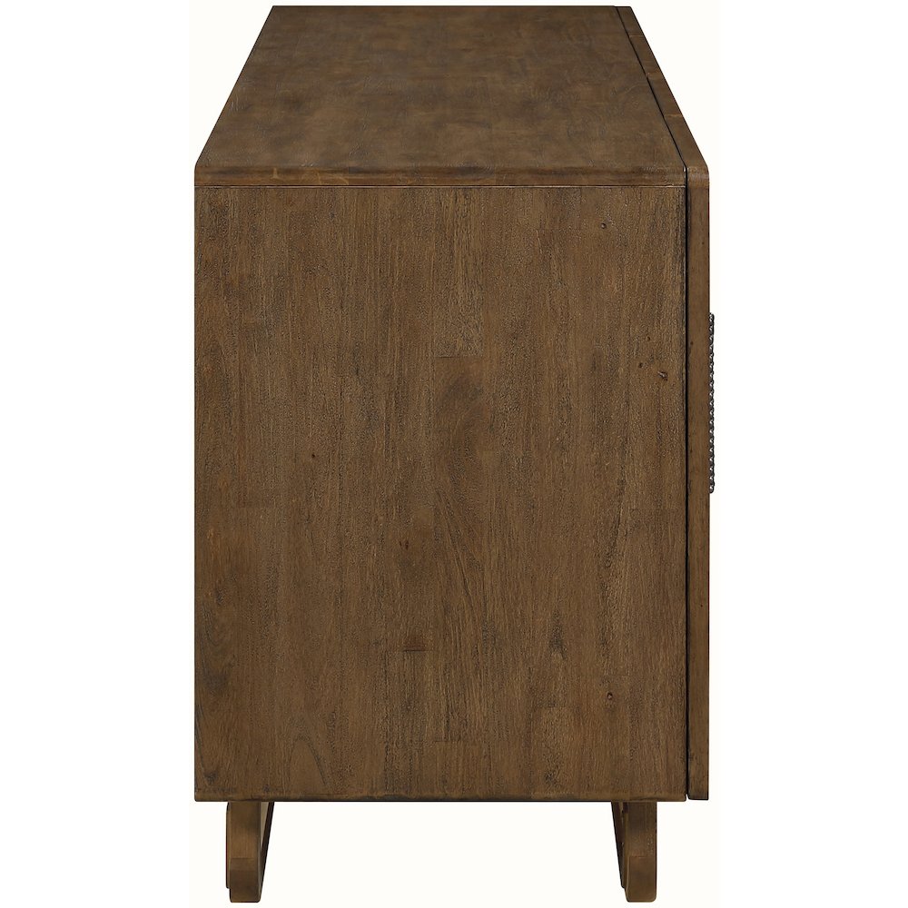 Sova Brown Solid Wood And Oak Veneer Sideboard/Buffet. Picture 4