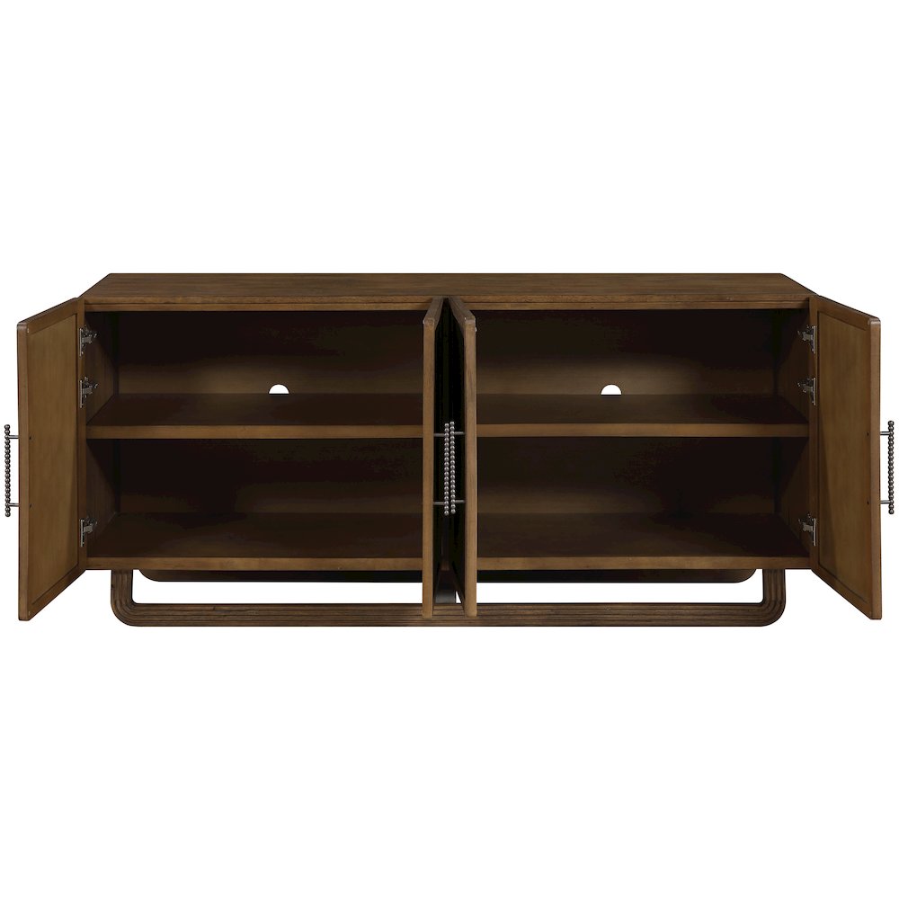 Sova Brown Solid Wood And Oak Veneer Sideboard/Buffet. Picture 9