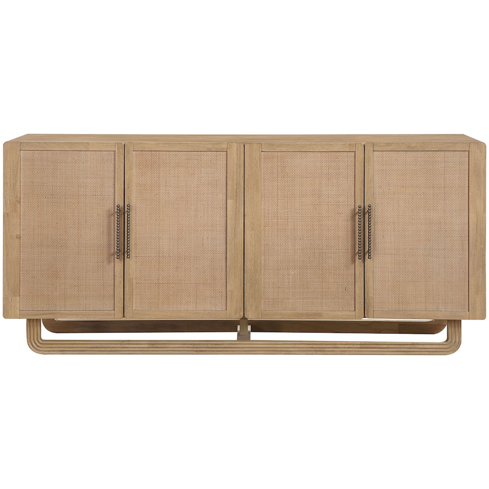 Sova Natural Solid Wood And Oak Veneer Sideboard/Buffet. Picture 3