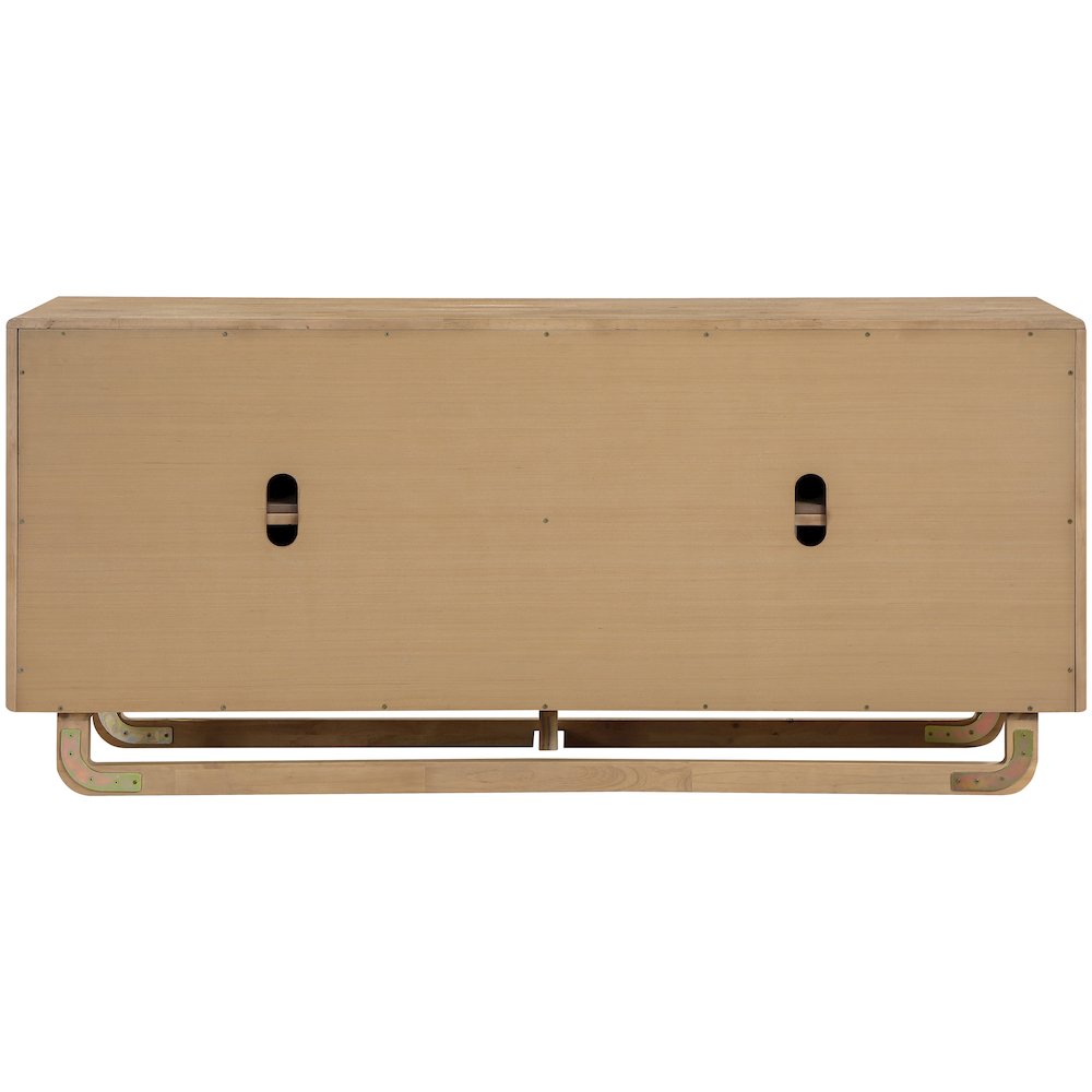 Sova Natural Solid Wood And Oak Veneer Sideboard/Buffet. Picture 5