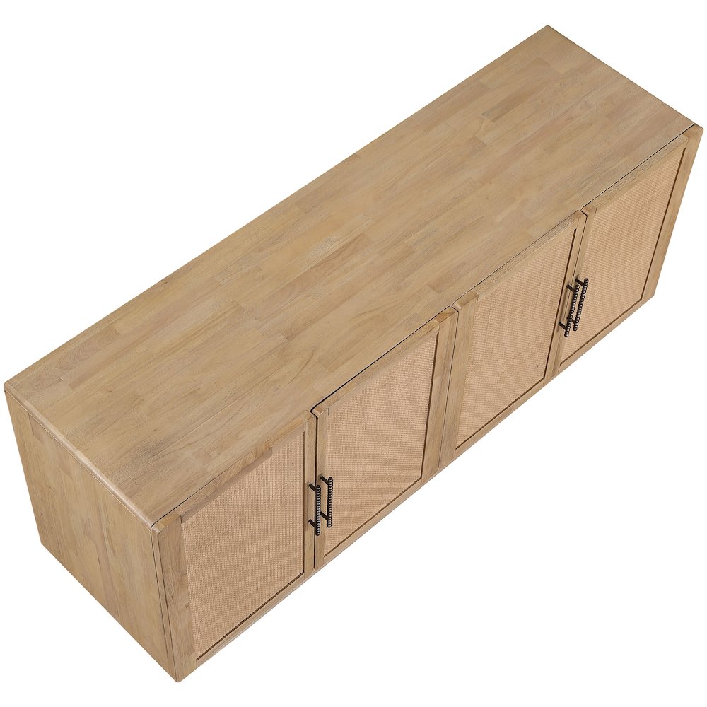 Sova Natural Solid Wood And Oak Veneer Sideboard/Buffet. Picture 6