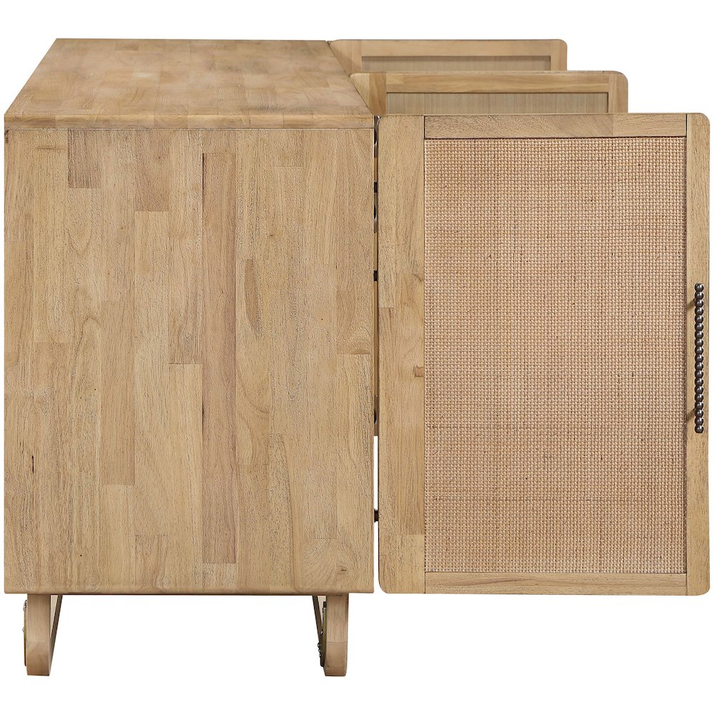 Sova Natural Solid Wood And Oak Veneer Sideboard/Buffet. Picture 7