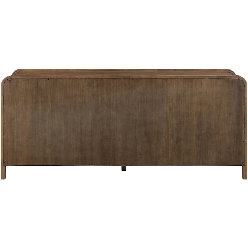 Harmony Brown Oak Veneer Rubberwood Sideboard/Buffet. Picture 3