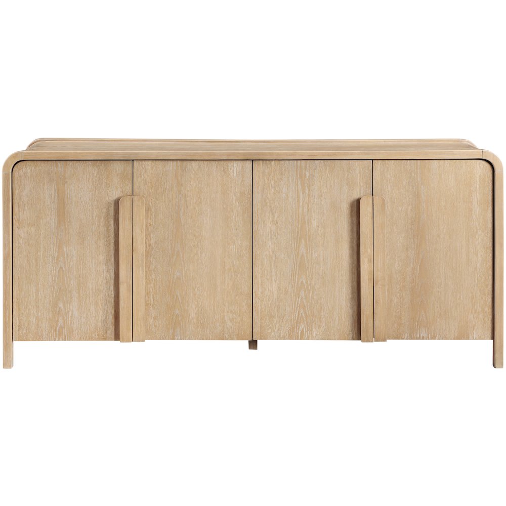 Harmony Natural Oak Veneer Rubberwood Sideboard/Buffet. Picture 2