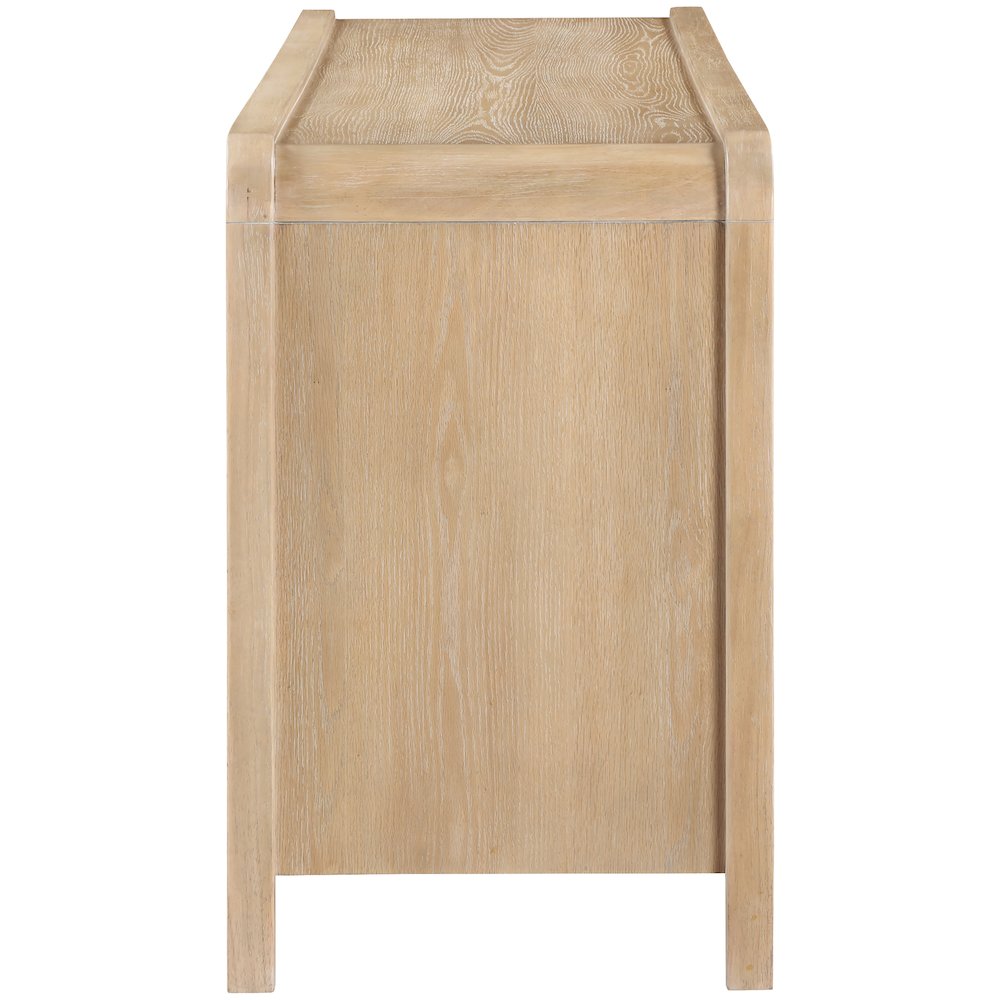 Harmony Natural Oak Veneer Rubberwood Sideboard/Buffet. Picture 8