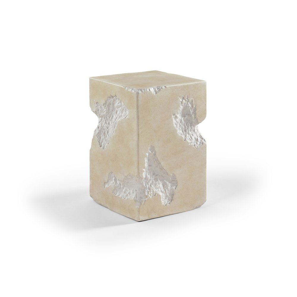 Naturae Beige Concrete Indoor / Outdoor End / Side Table. Picture 1