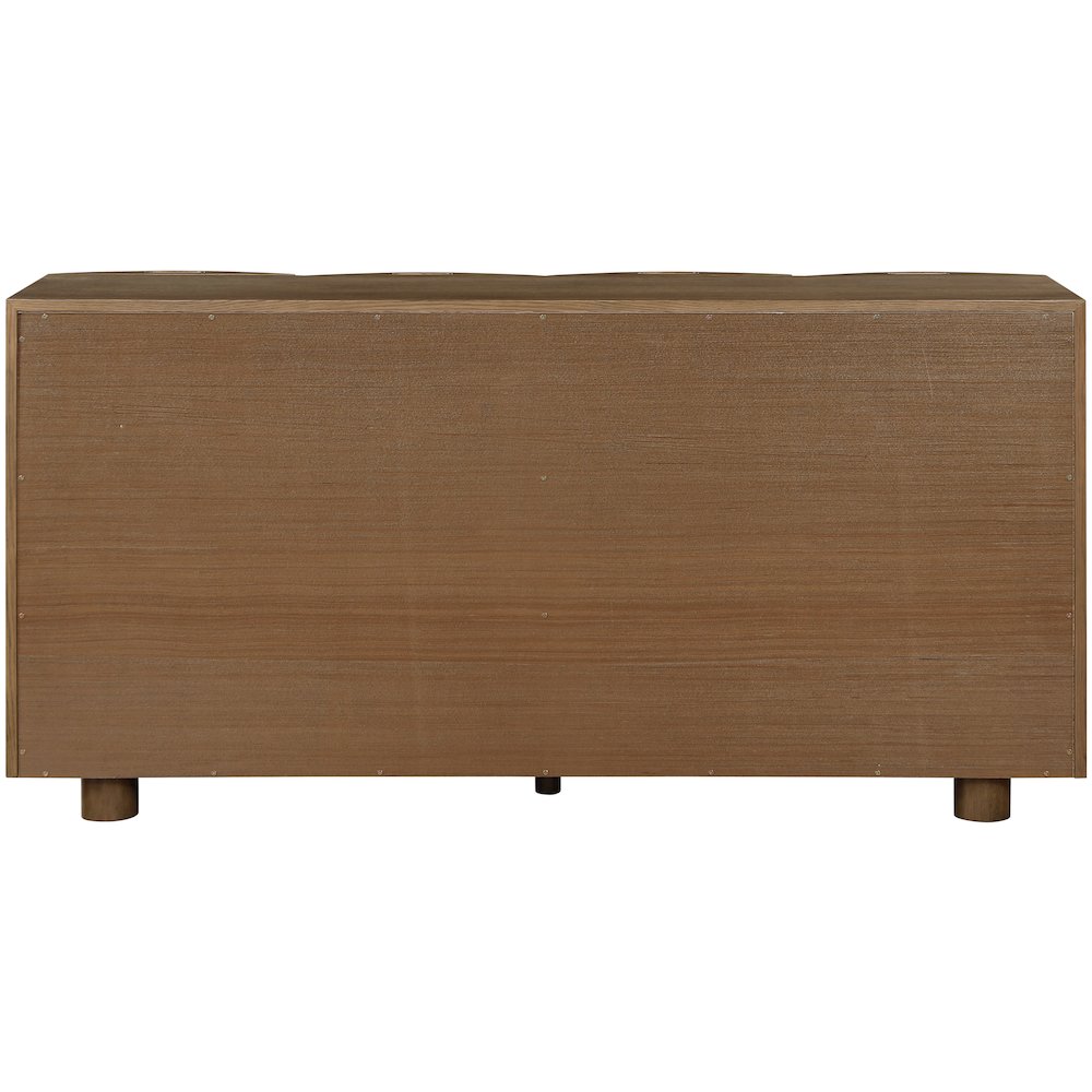 Norin Brown Solid Wood And Oak Veneer Sideboard/Buffet. Picture 5