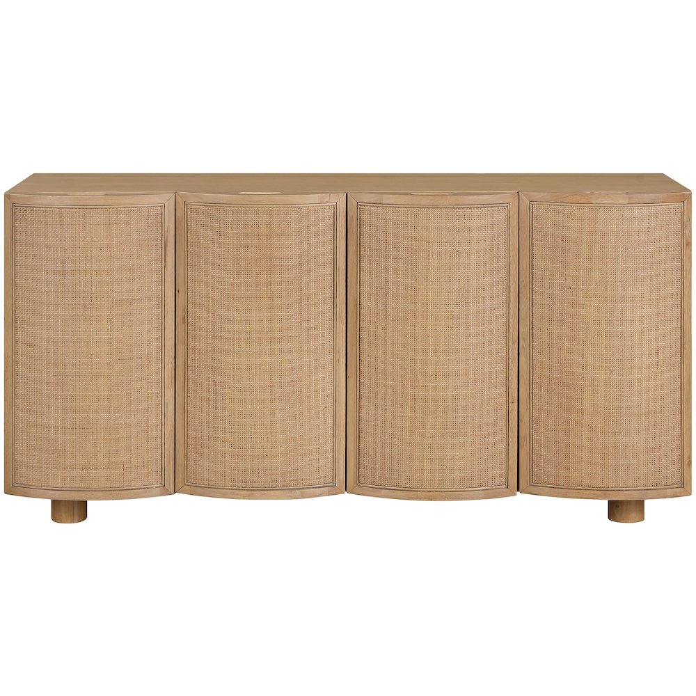 Norin Natural Solid Wood And Oak Veneer Sideboard/Buffet. Picture 3