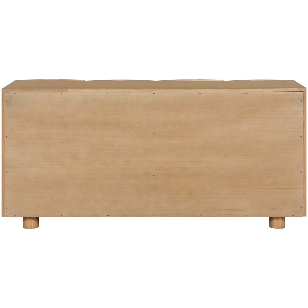 Norin Natural Solid Wood And Oak Veneer Sideboard/Buffet. Picture 5