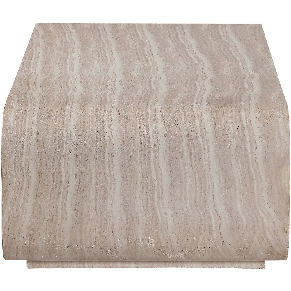 Calix Travertine Concrete Indoor / Outdoor Coffee Table. Picture 4