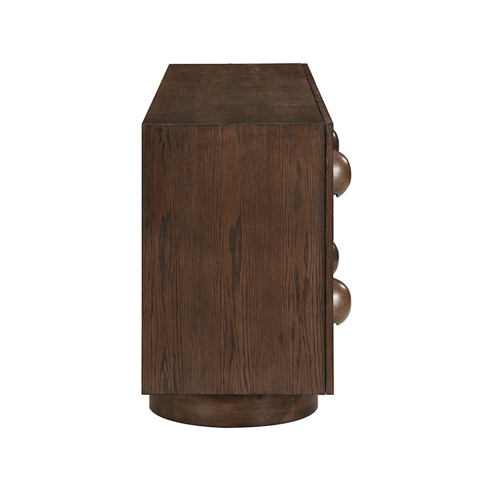 Bubble Brown Rubberwood with Oak Veneer Sideboard/Buffet. Picture 3