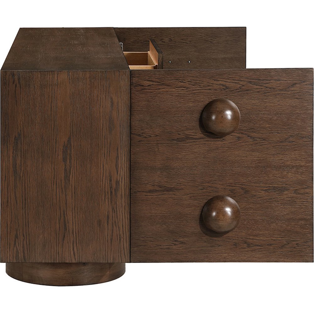 Bubble Brown Rubberwood with Oak Veneer Sideboard/Buffet. Picture 6