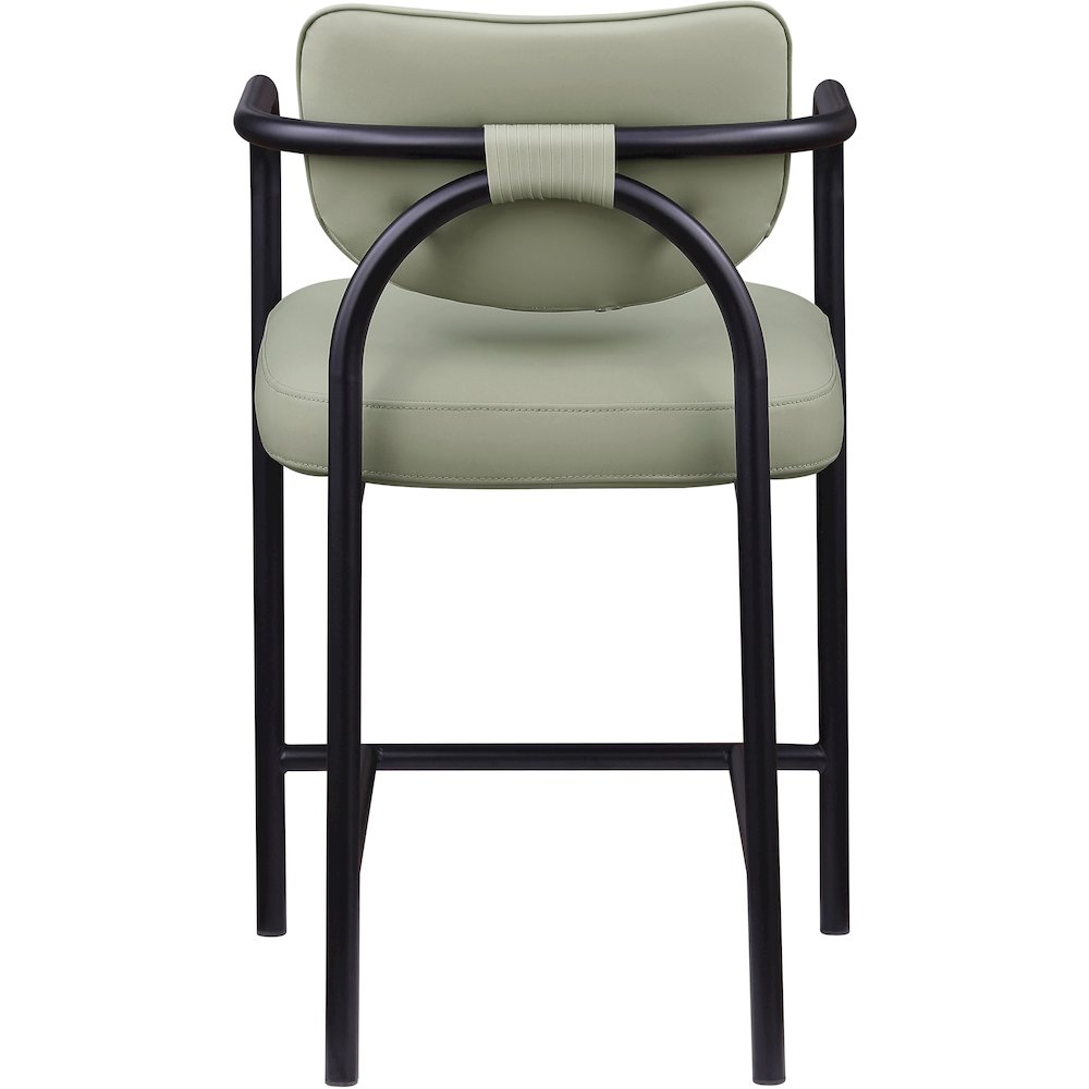 Serava Mint Vegan Leather Upholstered Counter Stool. Picture 5