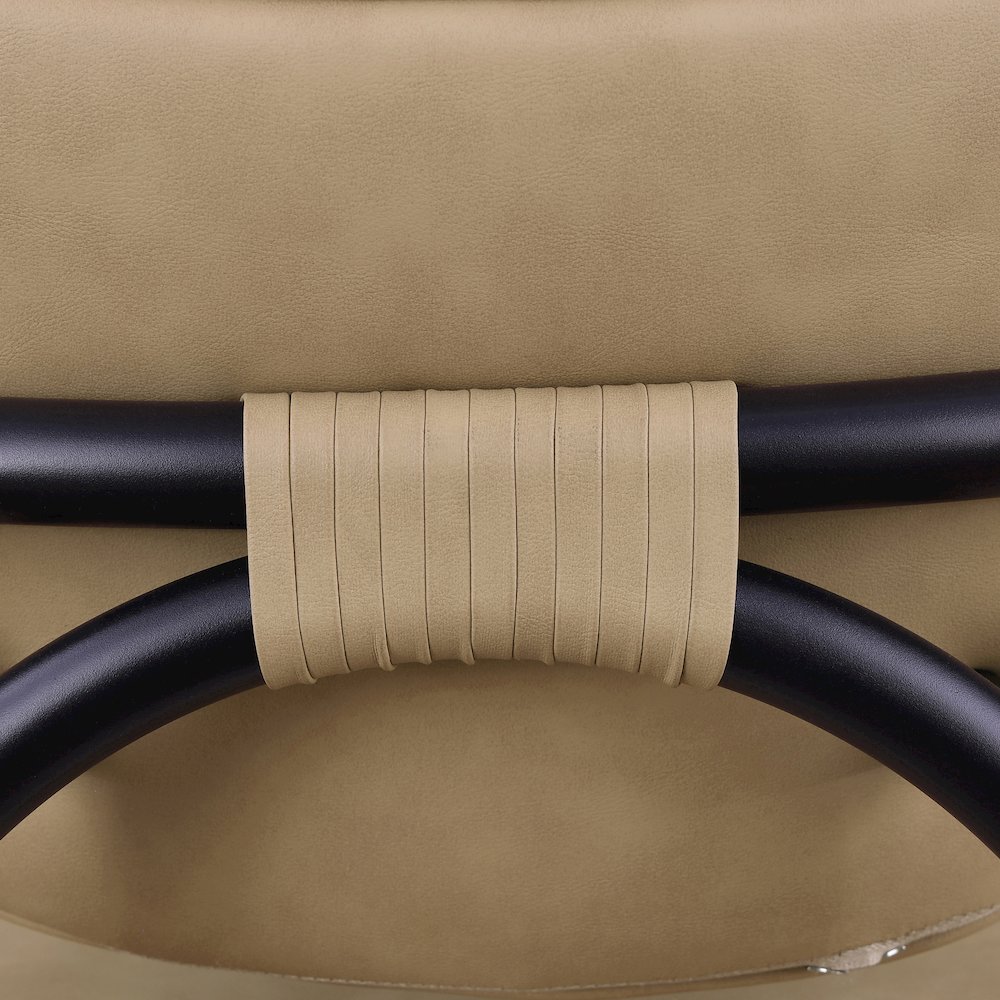 Serava Tan Vegan Leather Upholstered Counter Stool. Picture 7