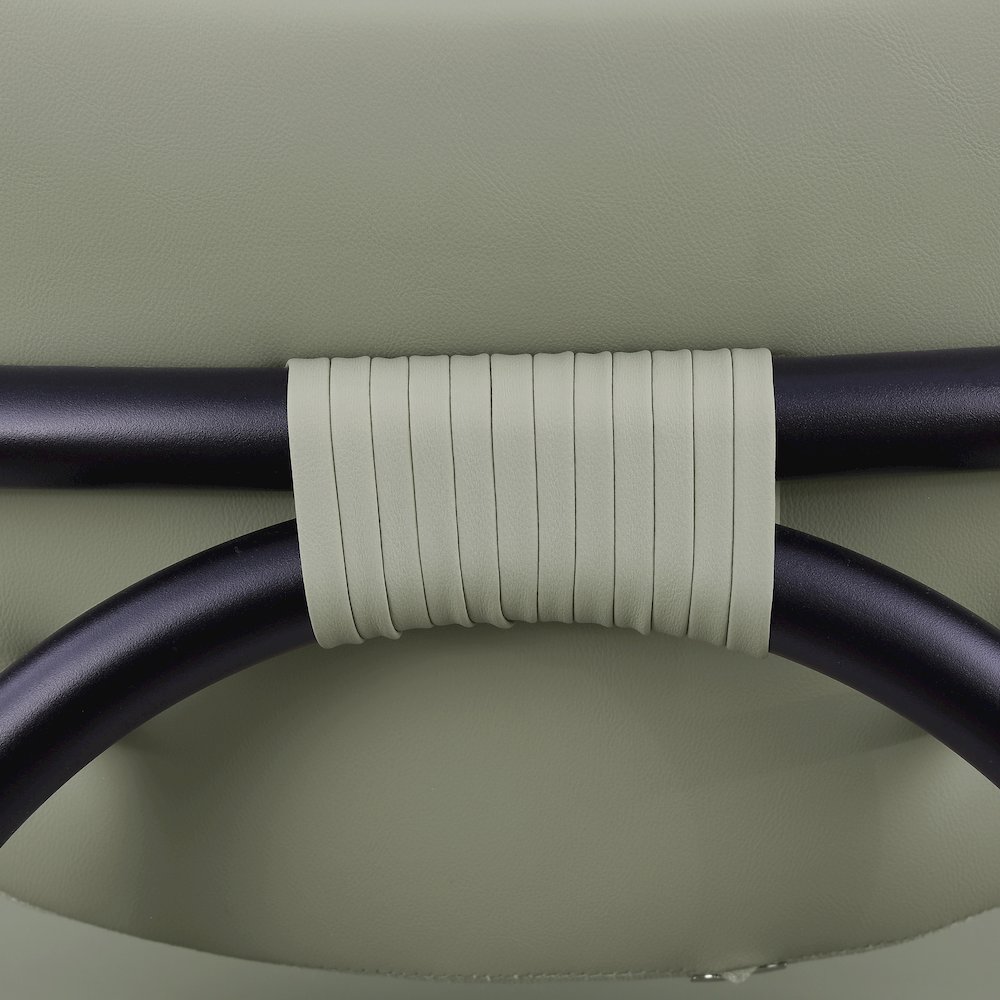 Serava Mint Vegan Leather Upholstered Bar Stool. Picture 7