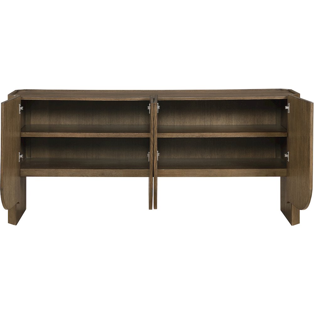 Ember Brown Solid Wood Sideboard/Buffet. Picture 4