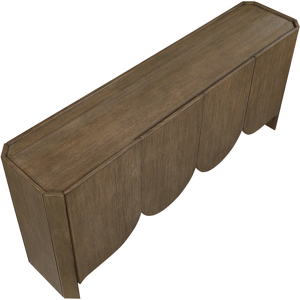 Ember Brown Solid Wood Sideboard/Buffet. Picture 8