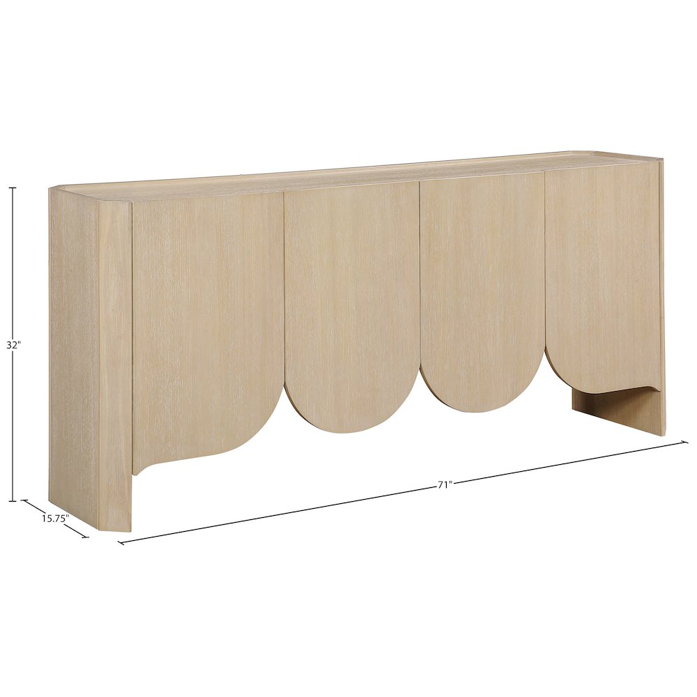 Ember Natural Solid Wood Sideboard/Buffet. Picture 11