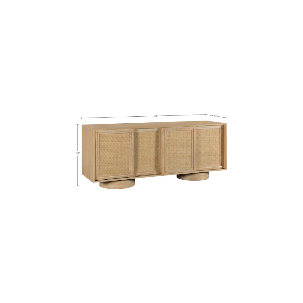 Windsor Natural Rubberwood Sideboard/Buffet. Picture 9