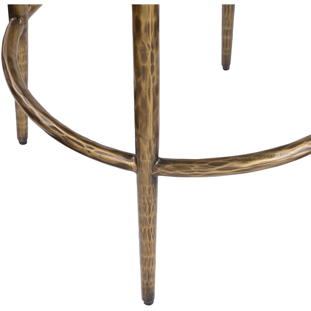 Ferro Beige Performance Fabric Upholstered Bar Stool. Picture 4