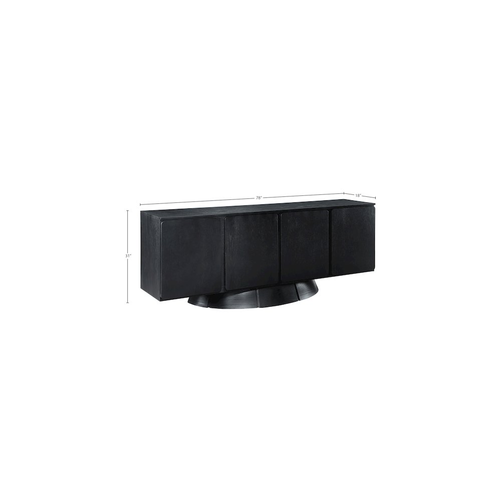 Bellona Black Sideboard/Buffet. Picture 9