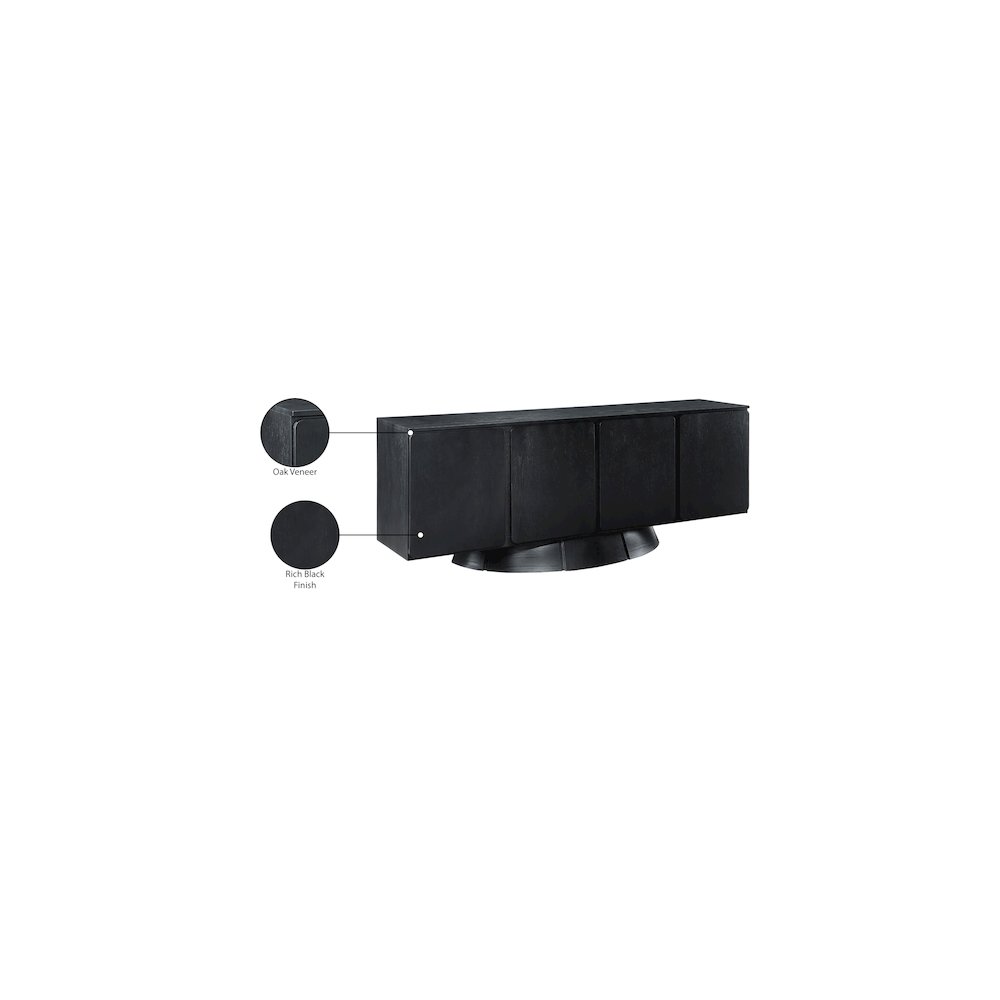 Bellona Black Sideboard/Buffet. Picture 10