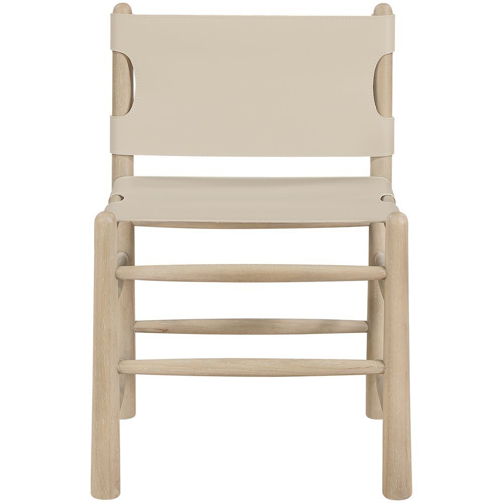 Santos Beige Vegan Leather Upholstered Dining Chair, Set of 2. Picture 5