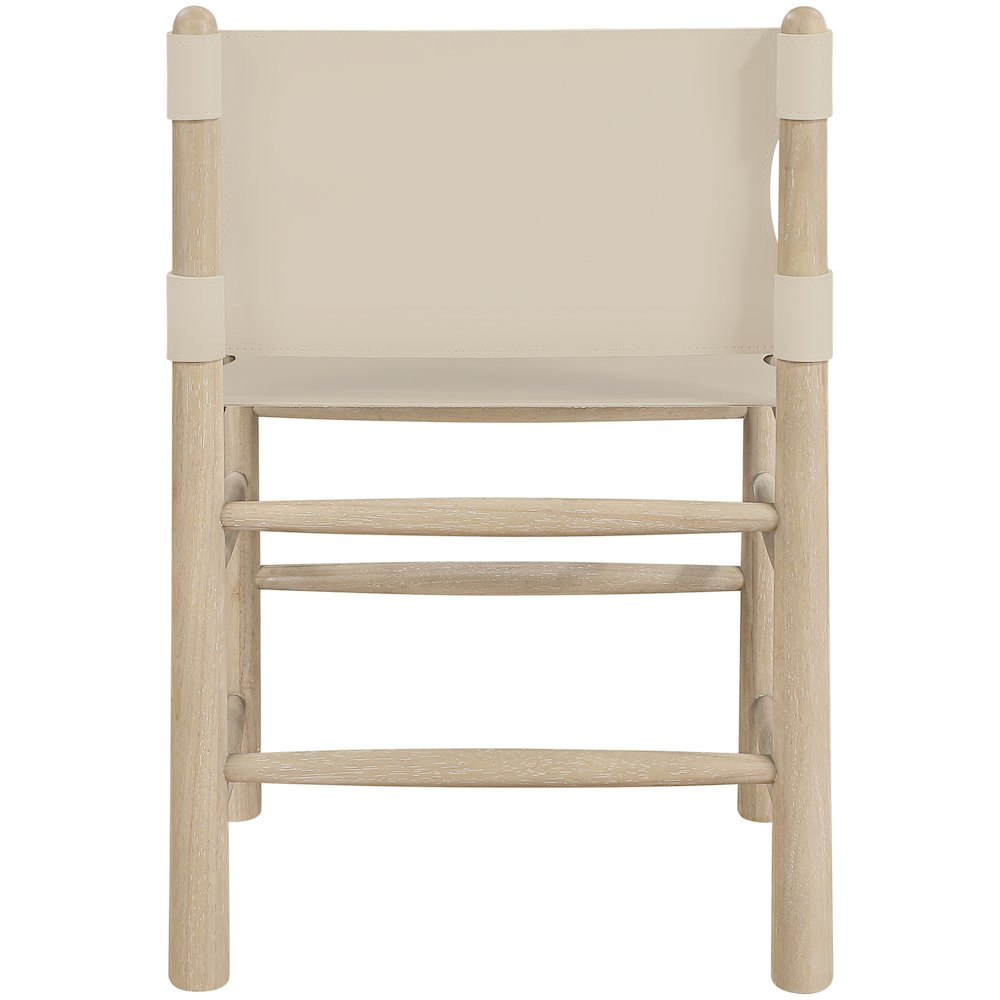Santos Beige Vegan Leather Upholstered Dining Chair, Set of 2. Picture 7
