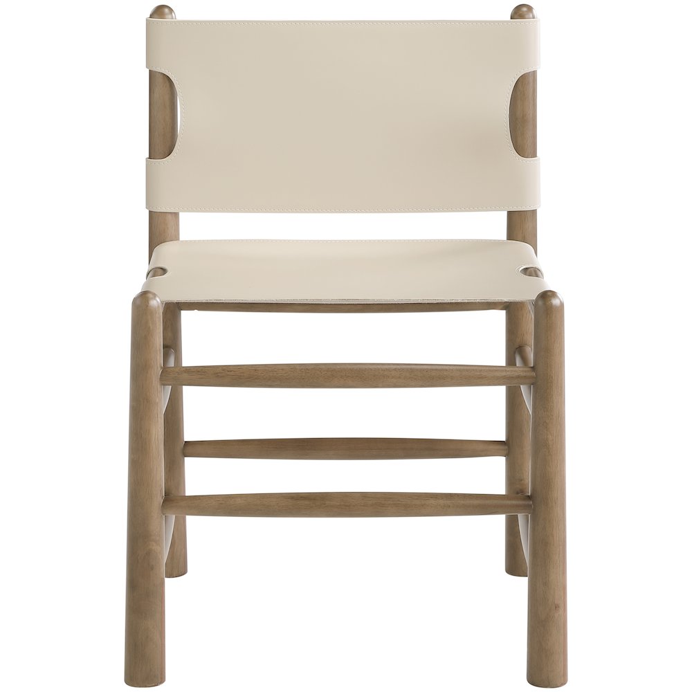 Santos Beige Vegan Leather Upholstered Dining Chair, Set of 2. Picture 5