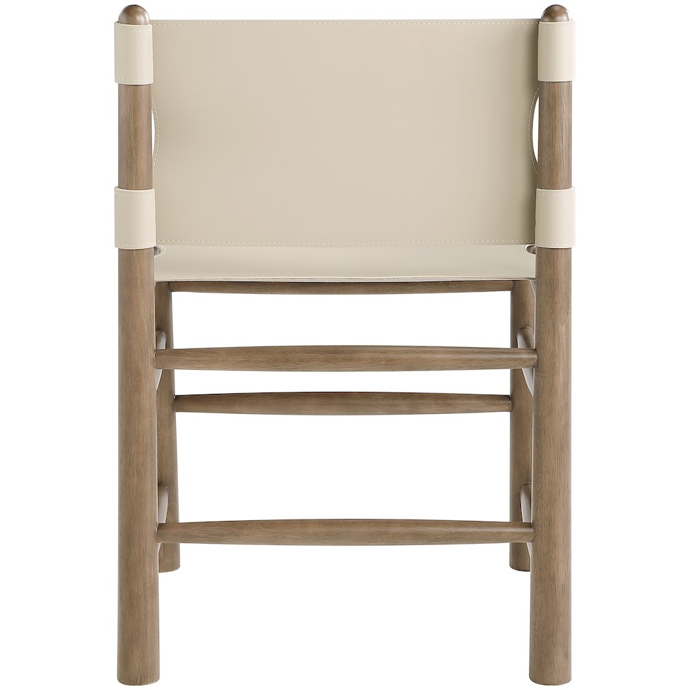 Santos Beige Vegan Leather Upholstered Dining Chair, Set of 2. Picture 7