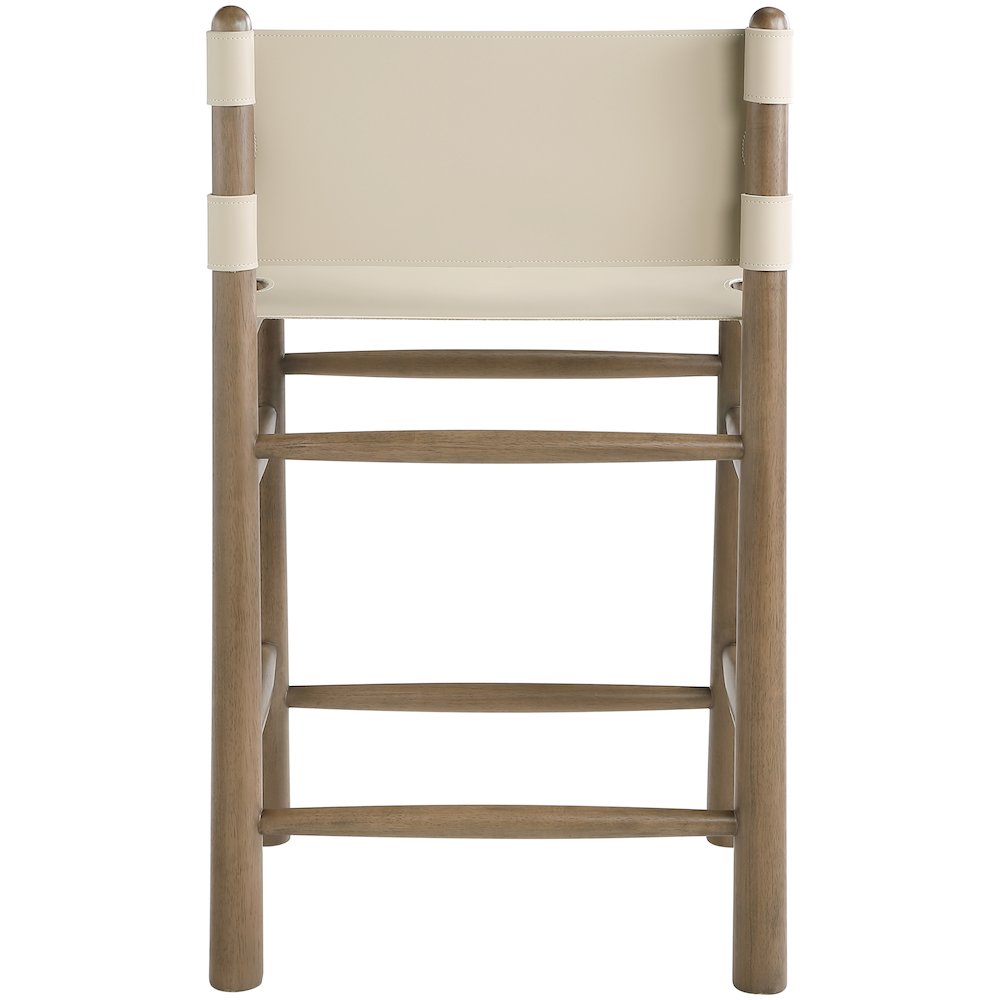 Santos Beige Vegan Leather Upholstered Counter Stool. Picture 5