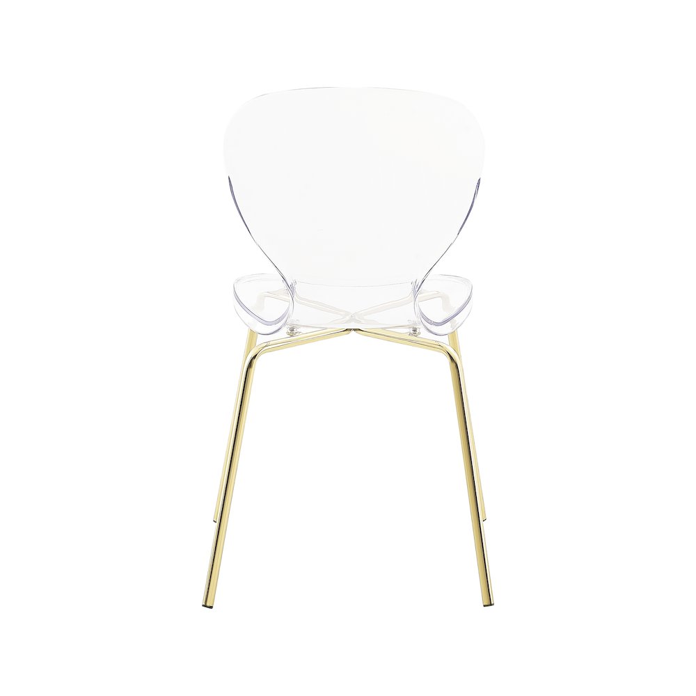 Clarion Gold Metal Dining Chair, Set of 2. Picture 2