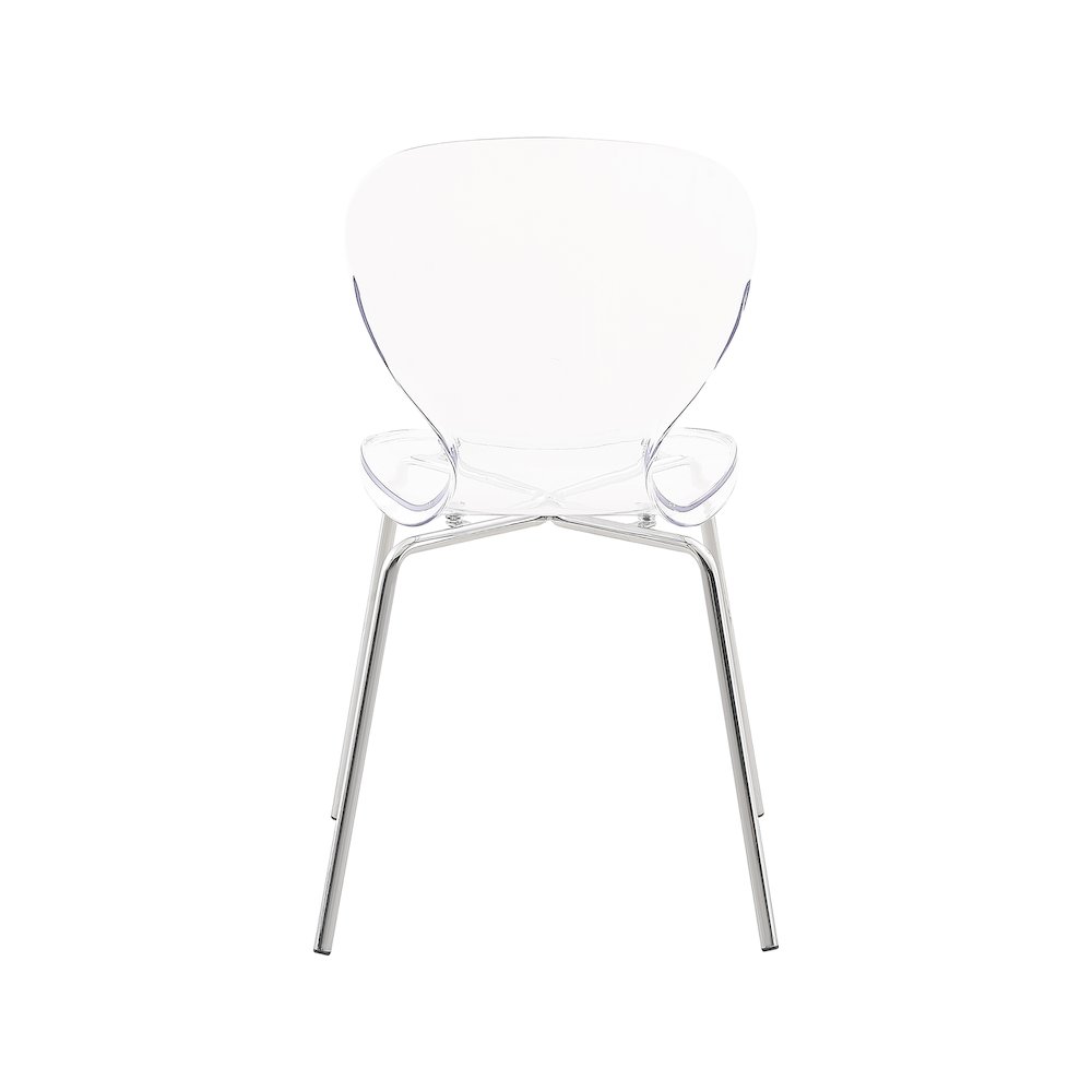 Clarion Chrome Metal Dining Chair, Set of 2. Picture 2
