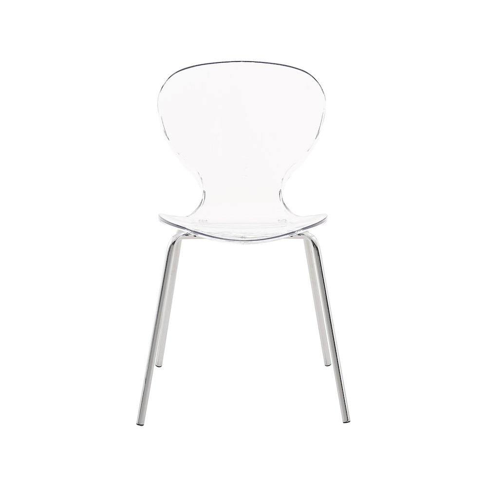 Clarion Chrome Metal Dining Chair, Set of 2. Picture 4