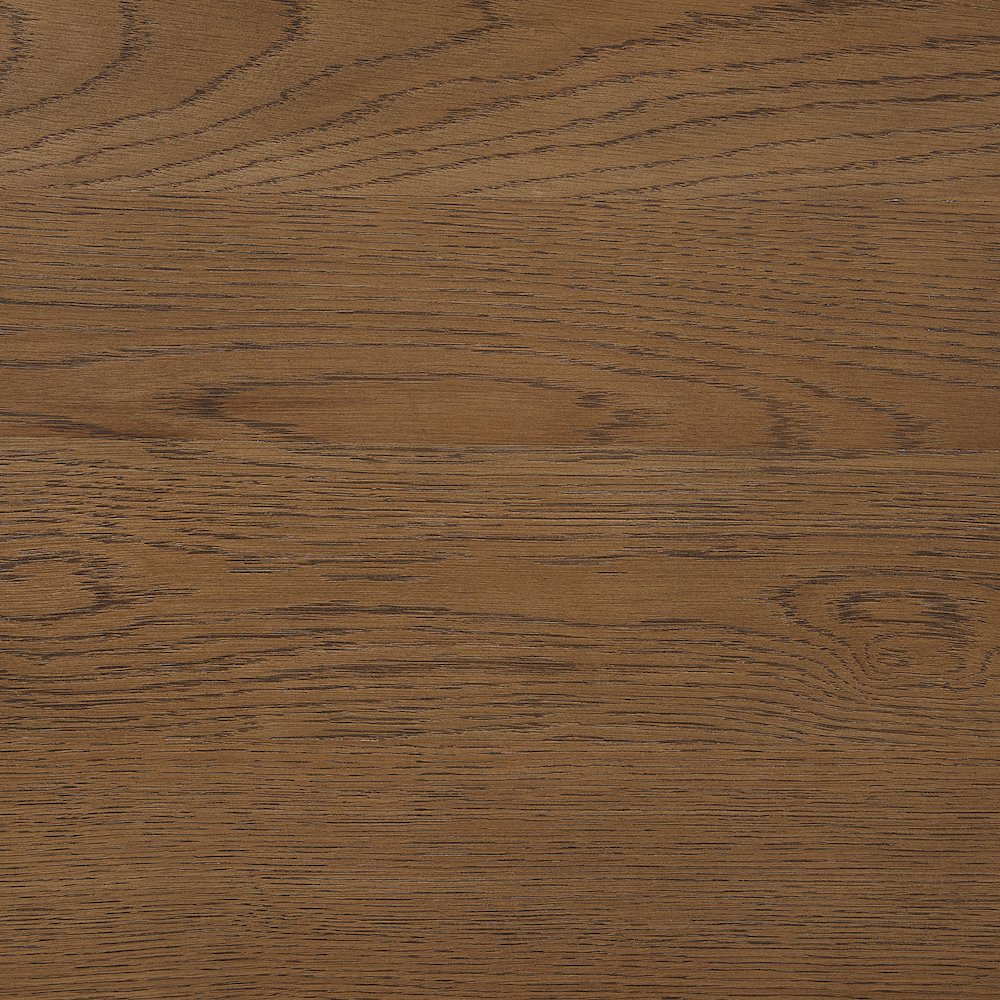 Caldra 94" Brown Oak Veneer And Solid Wood Dining Table. Picture 6