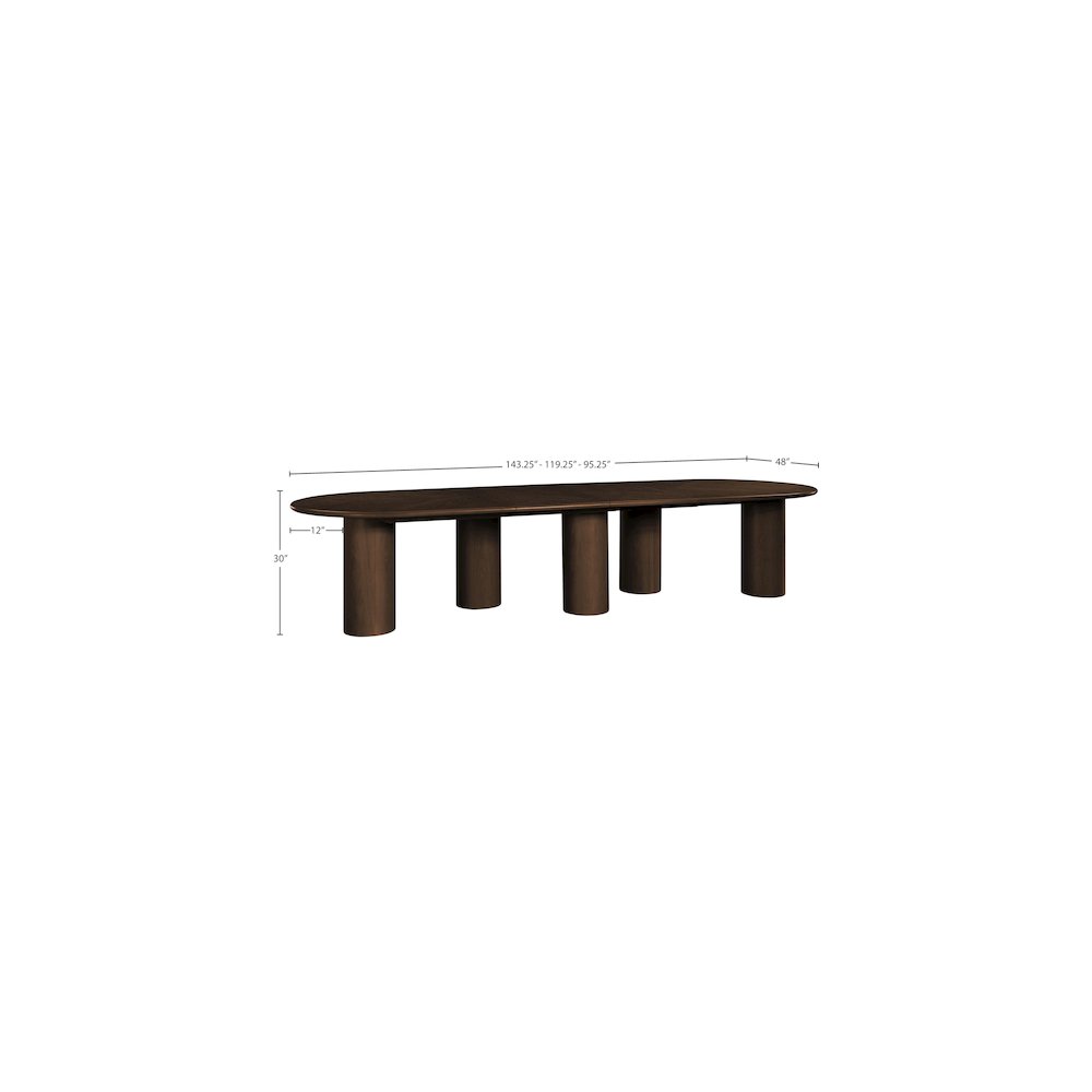 Dolan Brown Dining Table. Picture 13