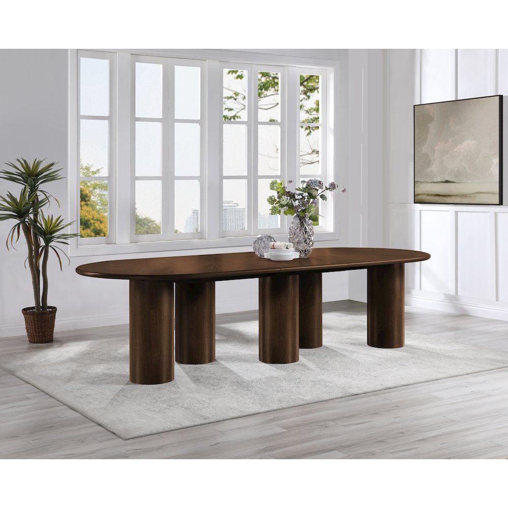 Dolan Brown Dining Table. Picture 2