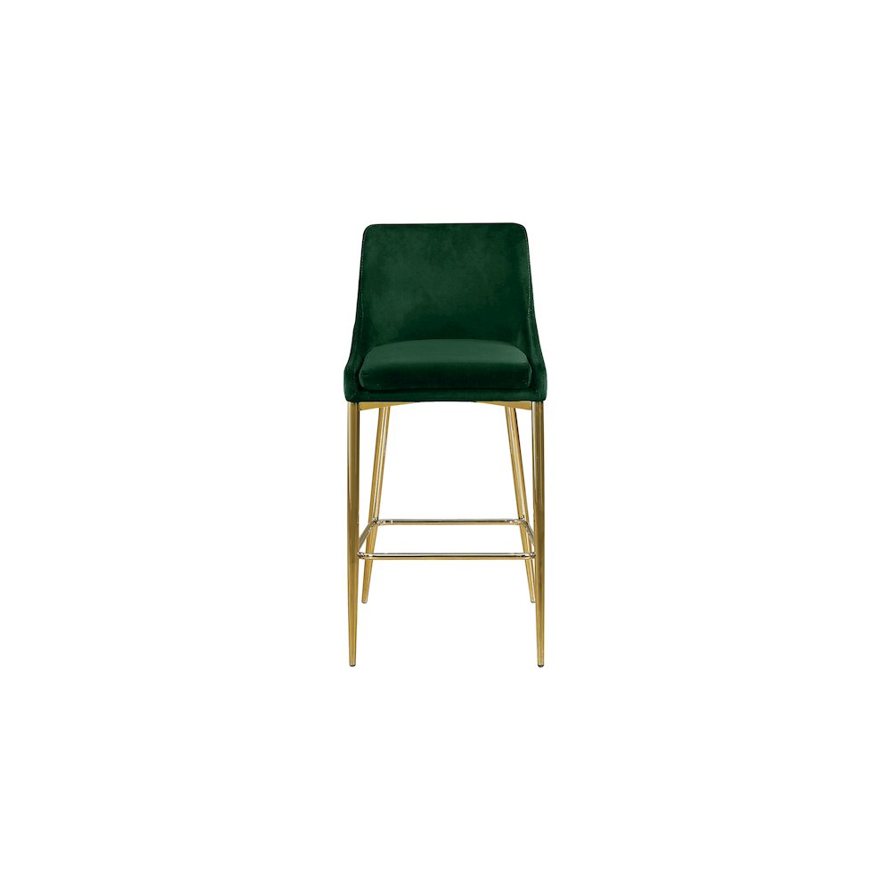 Karina Green Velvet Stool, Set of 2. Picture 3