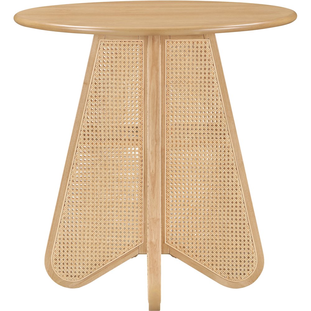 Butterfly 36" Natural Solid Wood And Natural Cane Counter Height Table. Picture 3