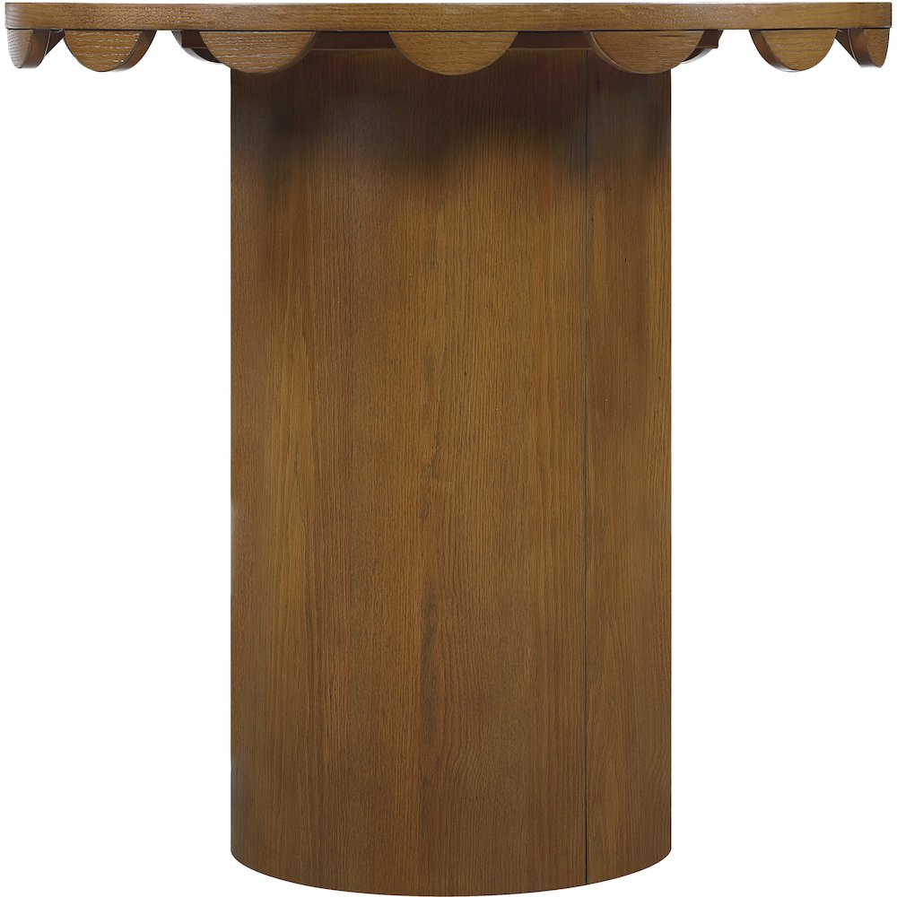 Dahlia 36" Brown Solid Wood And Natural Cane Counter Height Table. Picture 3