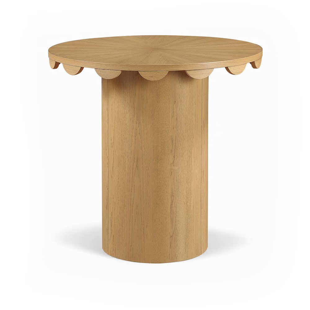 Dahlia 36" Natural Solid Wood And Natural Cane Counter Height Table. Picture 1