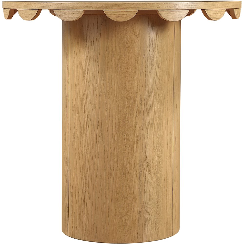 Dahlia 36" Natural Solid Wood And Natural Cane Counter Height Table. Picture 3