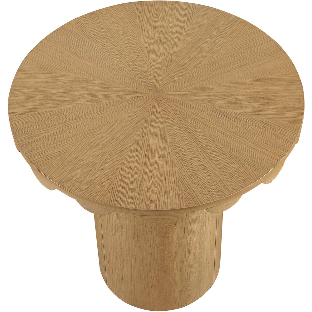Dahlia 36" Natural Solid Wood And Natural Cane Counter Height Table. Picture 4